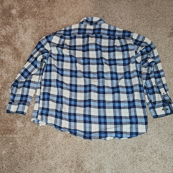 Izod Blue and White Checkered Button-Down Shirt Size XXL - Picture 3 of 3